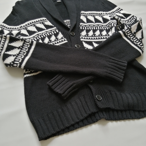 Kenneth Cole Reaction Black Cardigan Small - Picture 3 of 9